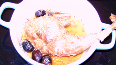 Lapin savoureux mariné dans le muscat