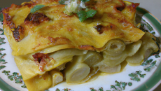 Lasagnes aux artichauts et aux lardons