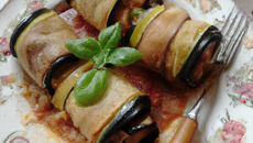 Roulade d'aubergines