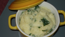Purée pommes de terre et épinard