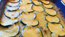 Courgette gratinée au bleu