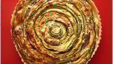 Tarte spirale courgettes-carottes jambon, St Môret®