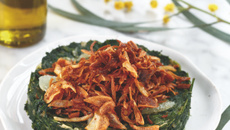 Hindbe (épinards, oseille et oignons à la libanaise)