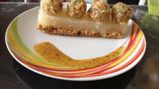 Le Roquefort Papillon sur son lit de poire croquant