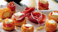 Bouchées croustillantes jambon et fromage