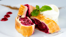 Strudel aux cerises