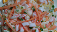 Salade de surimi à l'orange