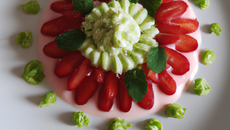 Fraisier au citron vert