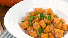 Gnocchis de potiron aux lardons