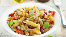 Penne au thon et aubergines