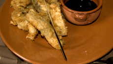 Gras double frit à la japonaise