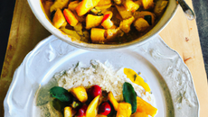 Curry de riz au fruits