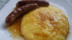 Polenta aux reblochon et Diot de Savoie