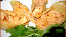 Conchiglies aux Saint Jacques et chorizo