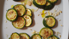 Courgettes à l'ail et parmesan