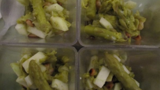 Verrine carpaccio d'asperges vertes