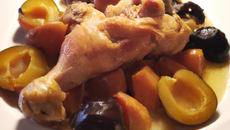 Poularde aux mirabelles