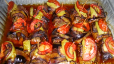 Boulettes roulées aux aubergines