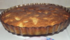 Gâteau aux pommes et à la banane
