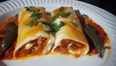 Canelloni de poivron au chèvre