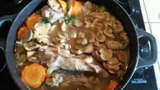Blanquette de veau aux champignons et carottes
