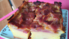 Cake au pont l'Evêque aux lardons