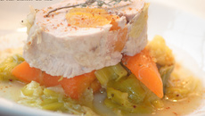 Filet mignon aux abricots et légumes d'hiver