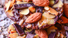 Florentins aux fruits confits, chocolat et amandes effilées