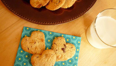 Cookies cœur aux pépites de chocolat