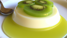 Panna cotta italienne aux kiwis