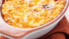 Gratin de pâtes au Bresse Bleu