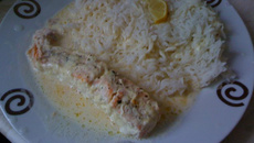 Papillotes de saumon au riz