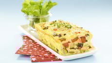 Terrine de courgettes et poivrons rouges