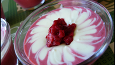Verrine chocolat blanc & framboise