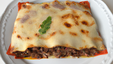 Lasagne à la viande de bœuf hachée