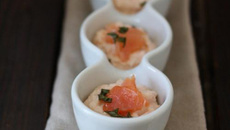 Mousse de saumon fumé à la moutarde