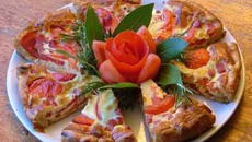 Tarte tomate, moutarde, crème