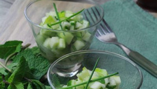 Tartare de concombre et pomme granny