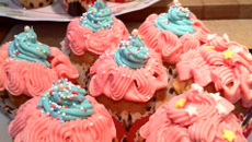 Cupcakes vanille topping vanille