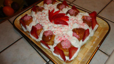 Saint-honoré à la fraise et au citron