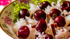 Salade de riz aux cerises