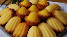 Madeleines à l'ananas et coco