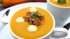 Velouté de potimarron et quinoa