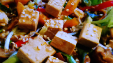 Salade chinoise (au tofu fumé...)