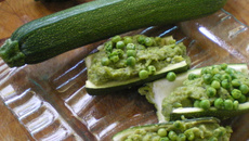 Courgettes farcies au roquefort
