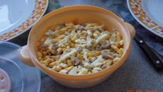 Salade au foie du morue