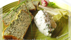 Flan printanier au Chavroux et aux fanes de radis