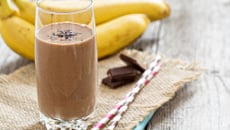 Smoothie banane et chocolat