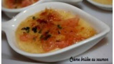 Crème brûlée au saumon