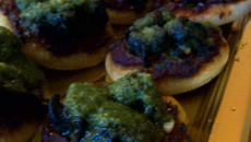 Mini pizza aux escargots